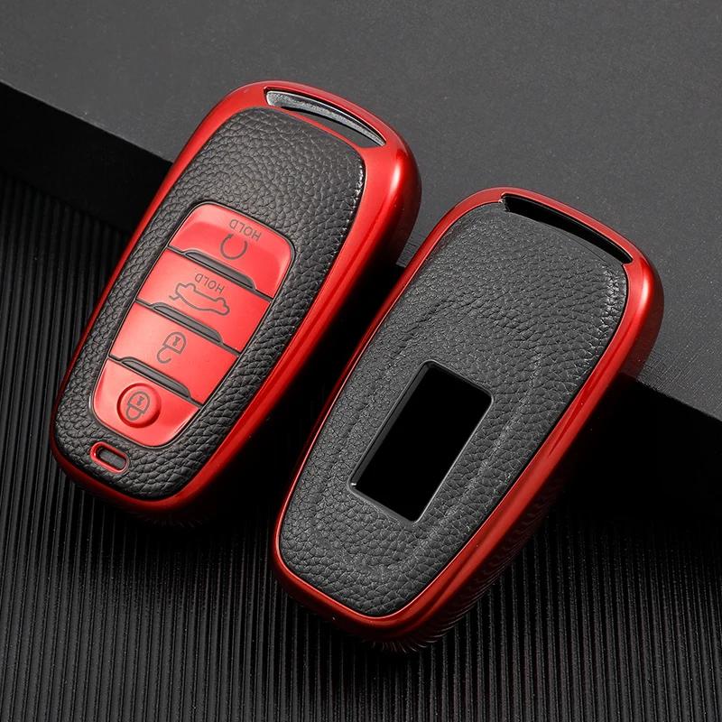 TPU Car Key Cover Skin For FAW Hongqi H5 H9 2020 2026 2026 E-HS9 High-end 2026 Remote Fob Shell Protector Case Auto Accessories