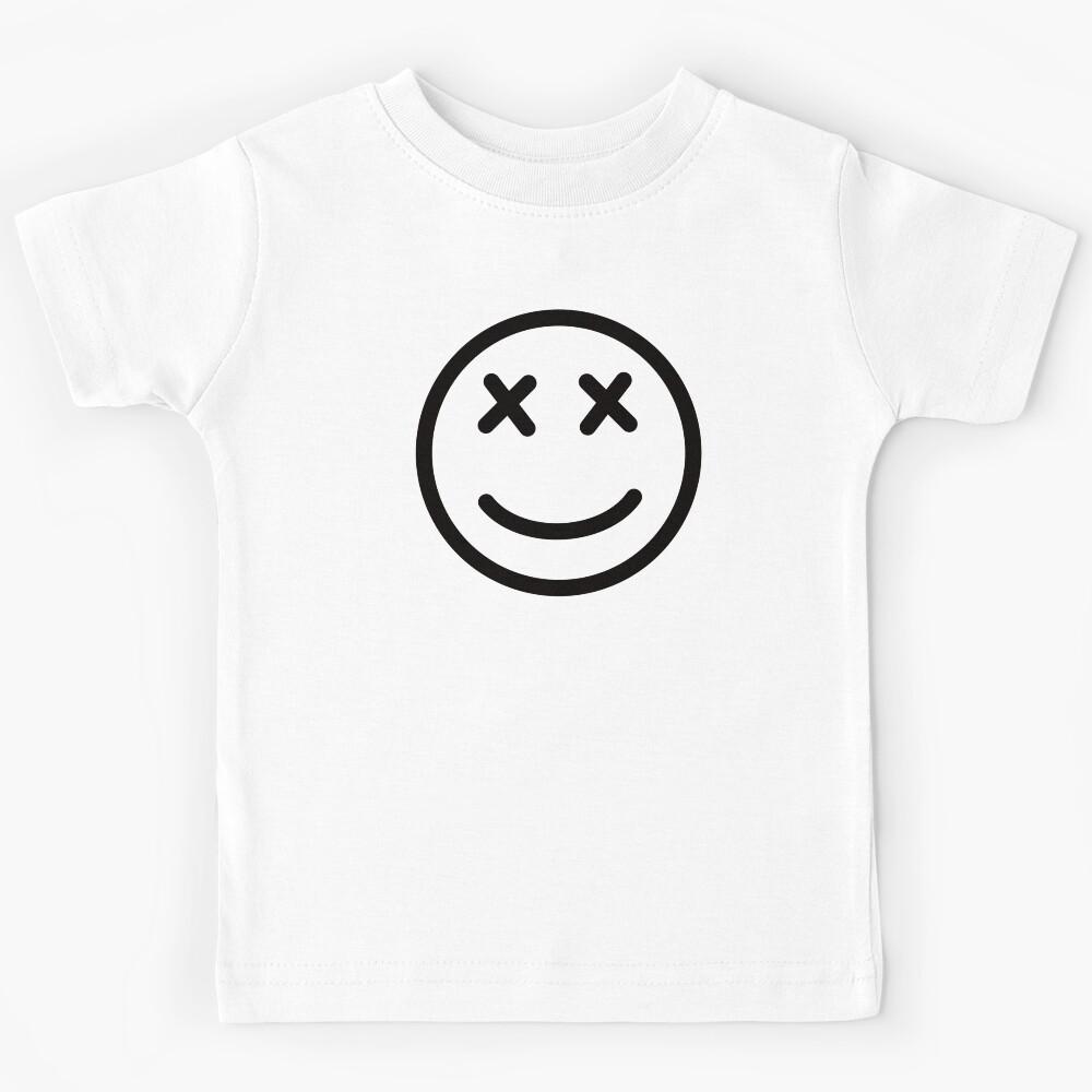 Black Smiley face Kids T-Shirt 120