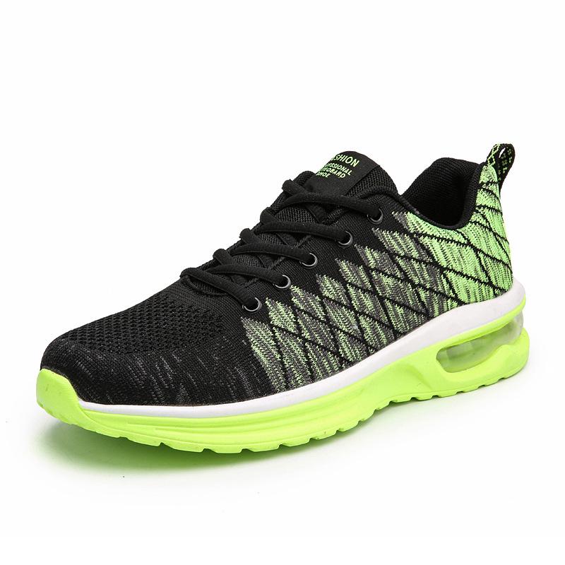 Plus Size Breathable Mesh Air Cushion Men's Running Shoes - Trendy and Versatile for Couples