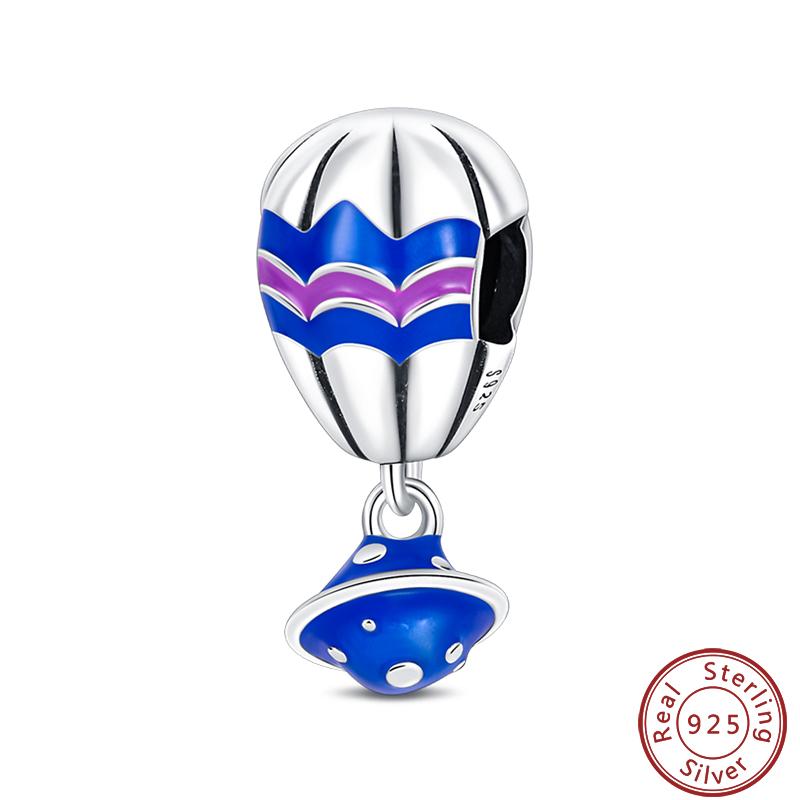 Air Balloon Series Copper Rocket Colorful Cute Romantic Charms Beads 3Mm Diy Fine Jewelry Making