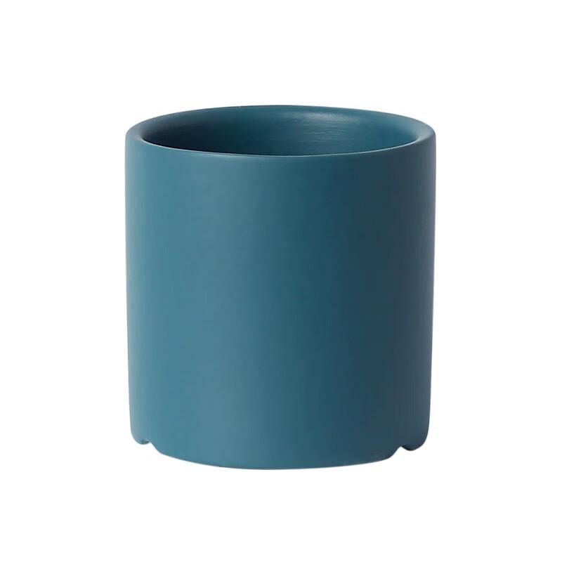 Nordic Ceramic Flower Pot with Bamboo Tray