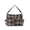 Women's Checkered Wool Shoulder Bag Colorful Large Capacity Casual Bag Fashion  Bags