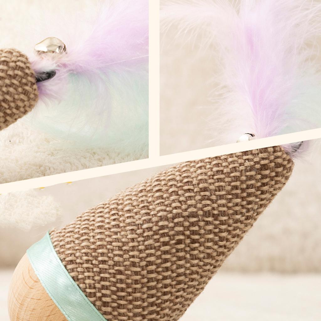 Feathers With Bells Lunatic Doll Interaction Cats Toys Relieving Boredom Pet Toys