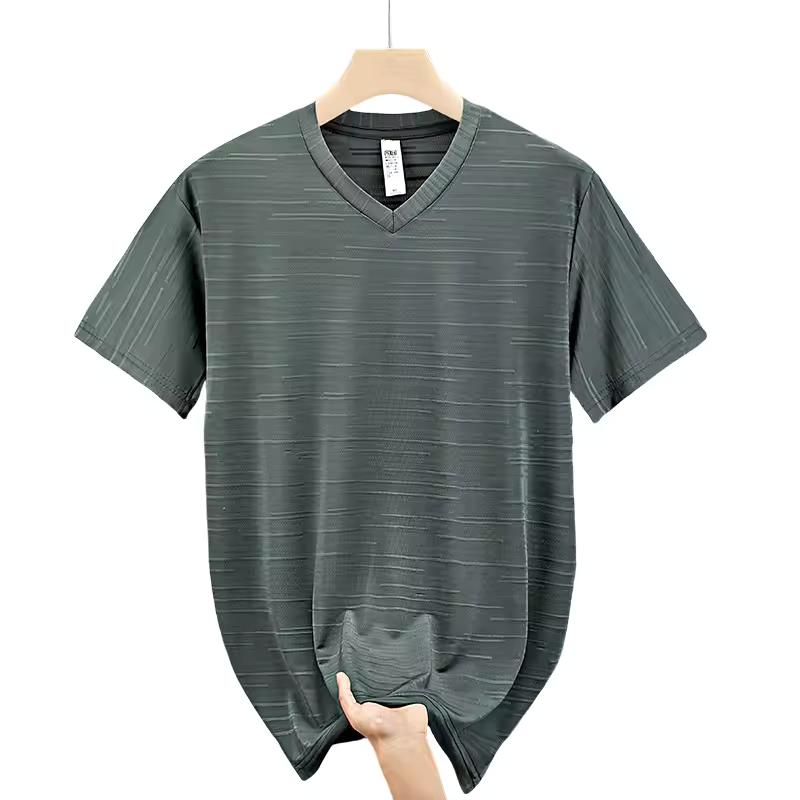 

Мужская футболка большого размера 10xl с V-образным вырезом, свободного кроя, 9xl 8xl, из спандекса, летняя, приталенная, спортивная, быстросохнущая, с коротким рукавом, топ, футболка 9XL зелёный