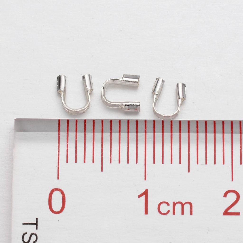 100x U Shape Accessories Wire and Thread Protectors Loops for DIY Jewelry Making