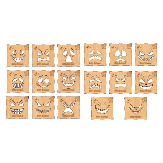 Halloweenská dýňová krabička Dřevěná krabička Jack-O-Lantern Ozdoba Stolní středový prvek Dýňová lucerna Krabička na halloweenskou párty dekoraci