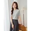 Srcr Women's 100% Merino Wool Short Sleeve Knit Tee