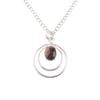 Natural Black Rhodonite Gemstone 925 Sterling Silver Jewelry Women Pendant 1.65" PP-61-31