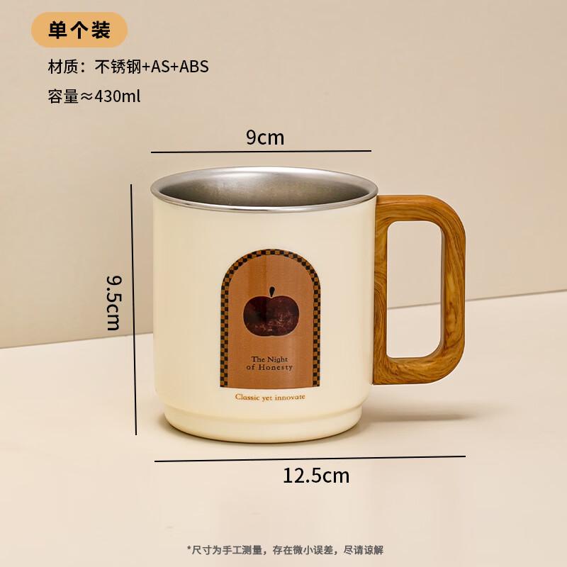 

OLOEY Retro Stainless Steel Portable Tooth Brushing Mug