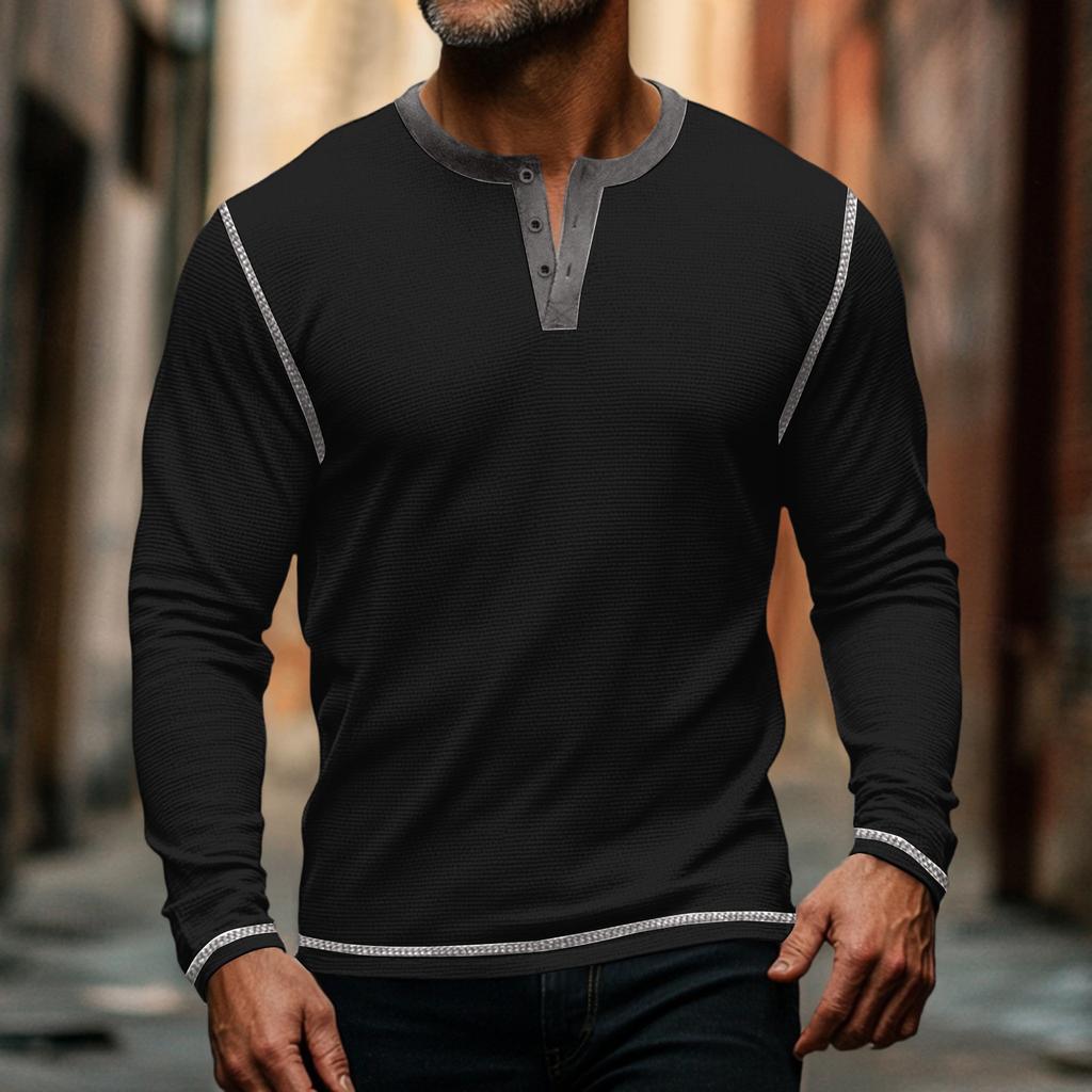 Pánské módní tričko s dlouhým rukávem, s grafikou a výšivkou, jarní a s dlouhým rukávem, pulovr, mikina