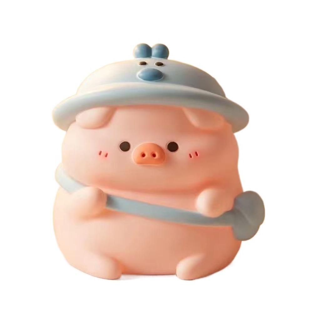 Anti-fall Cartoon Coin Tank Cute Pig Kids Storage Box Fashion Coin Savings Tank  Collection