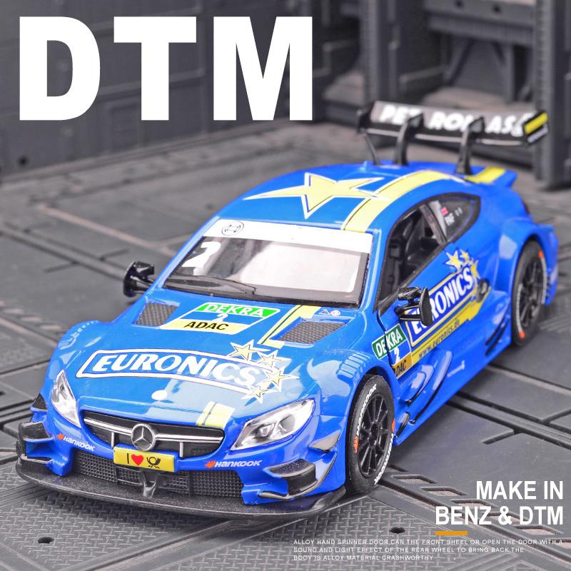 

1:32 Mercedes-Benz C63 DTM AMG Alloy Model Car Toy Diecasts Casting Sound and Light Car Toys For Children Vehicle синий