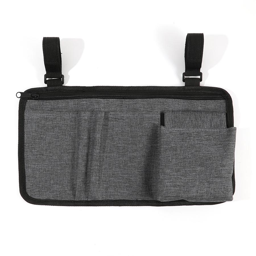 1PC Wheelchair Side Hanging Bag, Multi-Functional Armrest Pouch, Office Chair Side Pocket for Carrying Medical Supplies