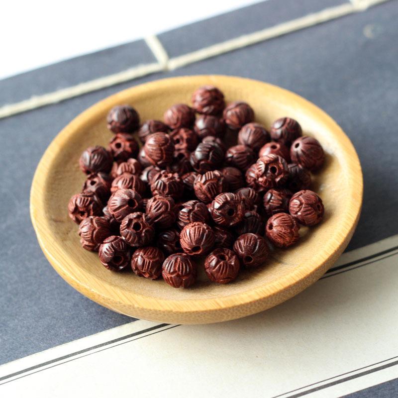 

Бусины из сандалового дерева ручной работы в виде лотоса для изготовления украшений своими руками 8mm beads