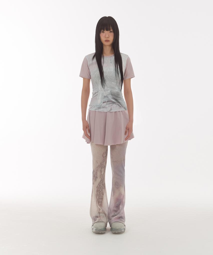 Myullib Unbalance Skirts/Pink