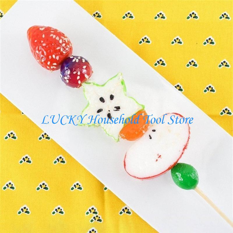 J0MC Realistic Fruit Sugar-Coat Haws Artificial Fruit Artificial Candied Haws for Photography Props Birthday Decortions