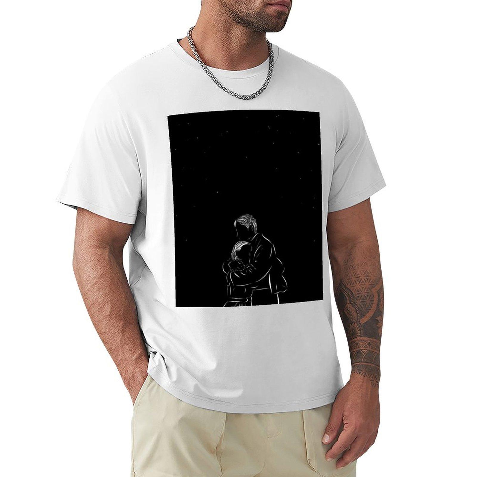 Mulder and Scully XFiles TShirt Funny tshirts topping customizeds Tshirts man mens white t shirts S