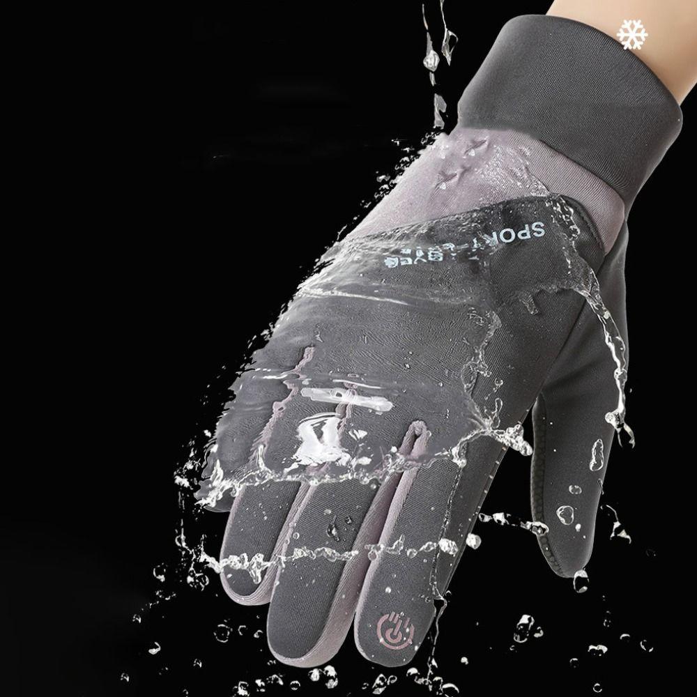 Thicked Cycling Gloves Thermal Fleece Warm Outdoor Mittens  Mountaineering