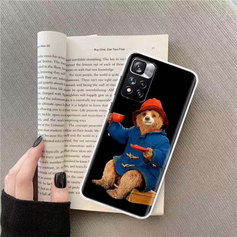 

Cute P-Paddington Bear Phone Case For Xiaomi Redmi Note 11 12 14 13 Pro Plus 5G 14S 4G 12S 10 10S 11T Pro 11S 11E Coque Fundas T Redmi Note 12 4G