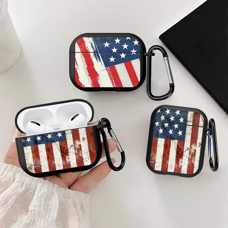 Earphone Cases Cover Case For Airpods 2 Pro 4 3 Pro3 1 Pro2 National Flag Pattern