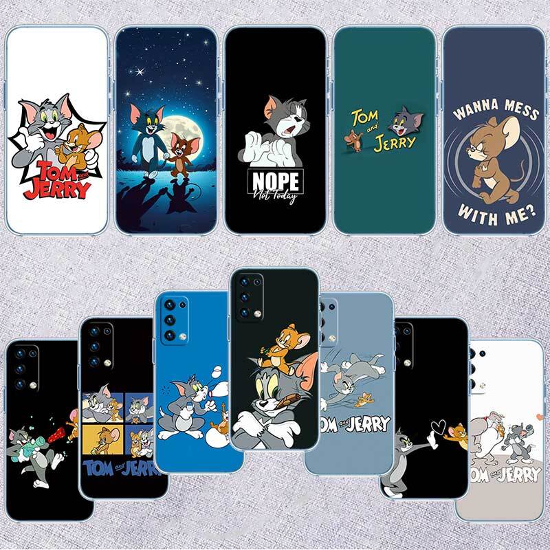 Tom and Jerry Case for Motorola E7 E22 E20 E13 E15 E22S E30 E40 G10 G20 G04 G22 G23 G05 G75 G35 G55 G6 G7 G8 G9 Plus Power Play