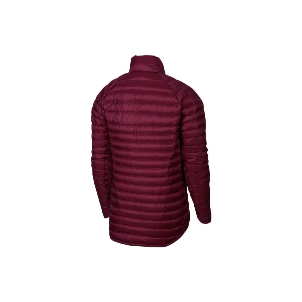 Nike Solid Color Logo Zip-up Stand Collar Down Jacket Men Outerwear Red AH7431-669