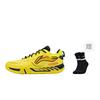 New LiNing Breathable Support Low top Badminton Shoes Unisex Yellow AYAV001-2