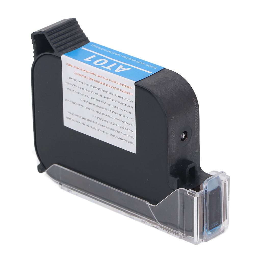 Black 42ML 12.7mm Inkjet Printer Ink Cartridge Fast Dry Coding Machine Ink Cartridge for SC12 SC12T