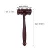 Toyvian Wooden Mallet Gavel with Wooden Base Judge Trial Costume Auction Hammer Gavel Judge Lawyer Trial Chairman Auction Meeting Cosplay Theater
