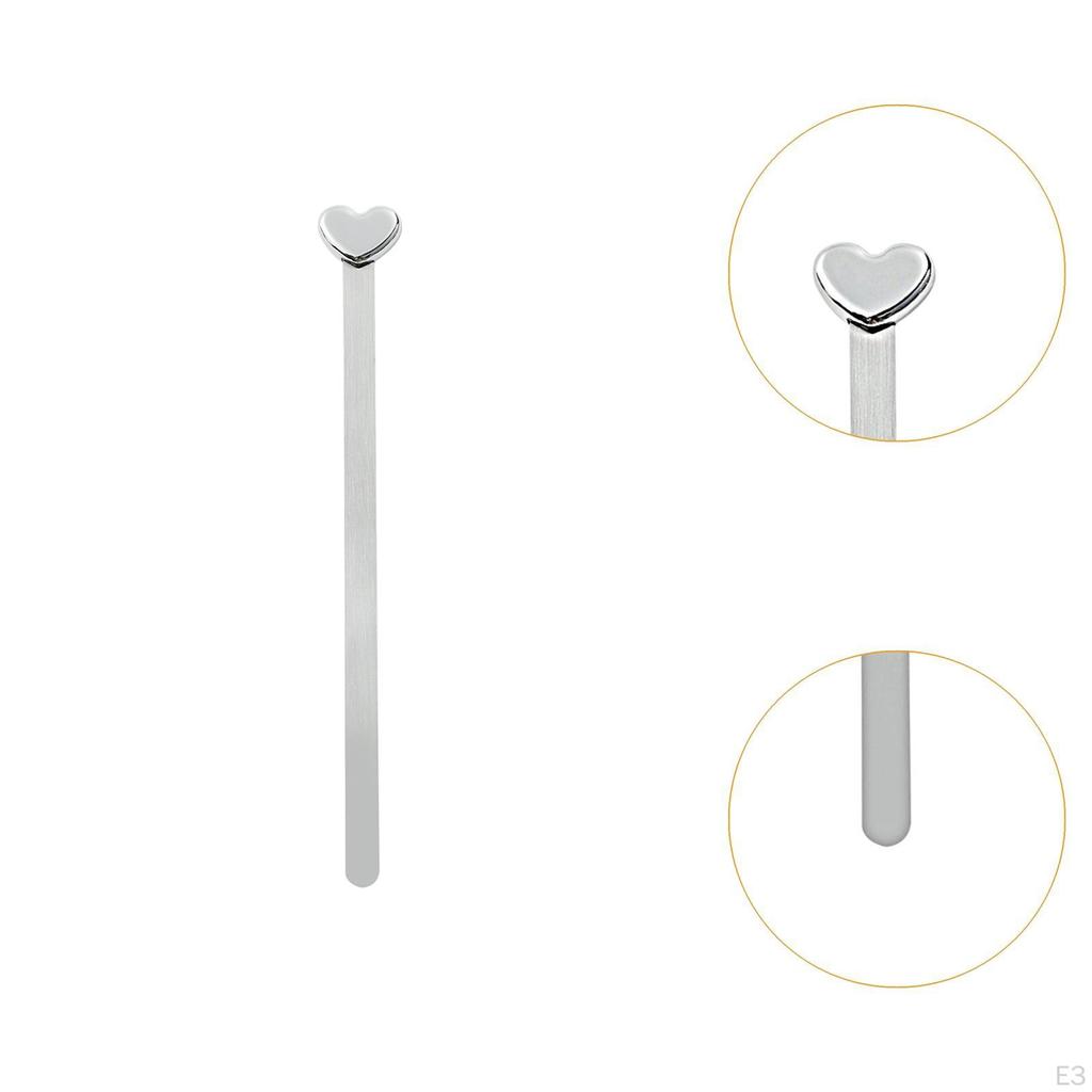 Heart Shaped Bookmark Reading Page Marker Book Separator Stainless Steel Decorative for Women