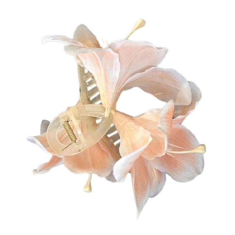 Lätt Blommig Hårklämma Snyggt Håraccessoar Hårklo Designad För Kvinnor Som Älskar Mode Och Individualitet