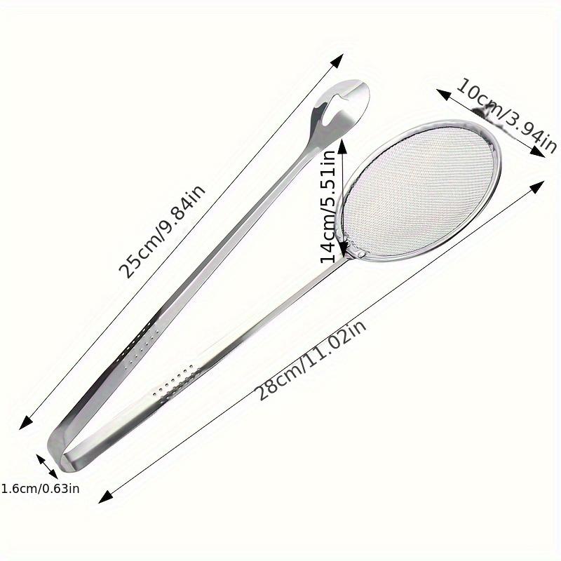 Stainless Steel Skimmer for Frying Food, Oil Strainer and Tofu Filter, Modern Kitchen Tool
