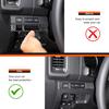 Daeiclru Headlight Switch Button Frame Cover Trim Compatible with Nissan Frontier 2022-2025, Soft Carbon Fiber Headlight Switch Panel Cover Interior