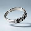 Retro Korean-Japanese Style Knot Open Ring for Women – Fashion Wide Band Index Finger Ring