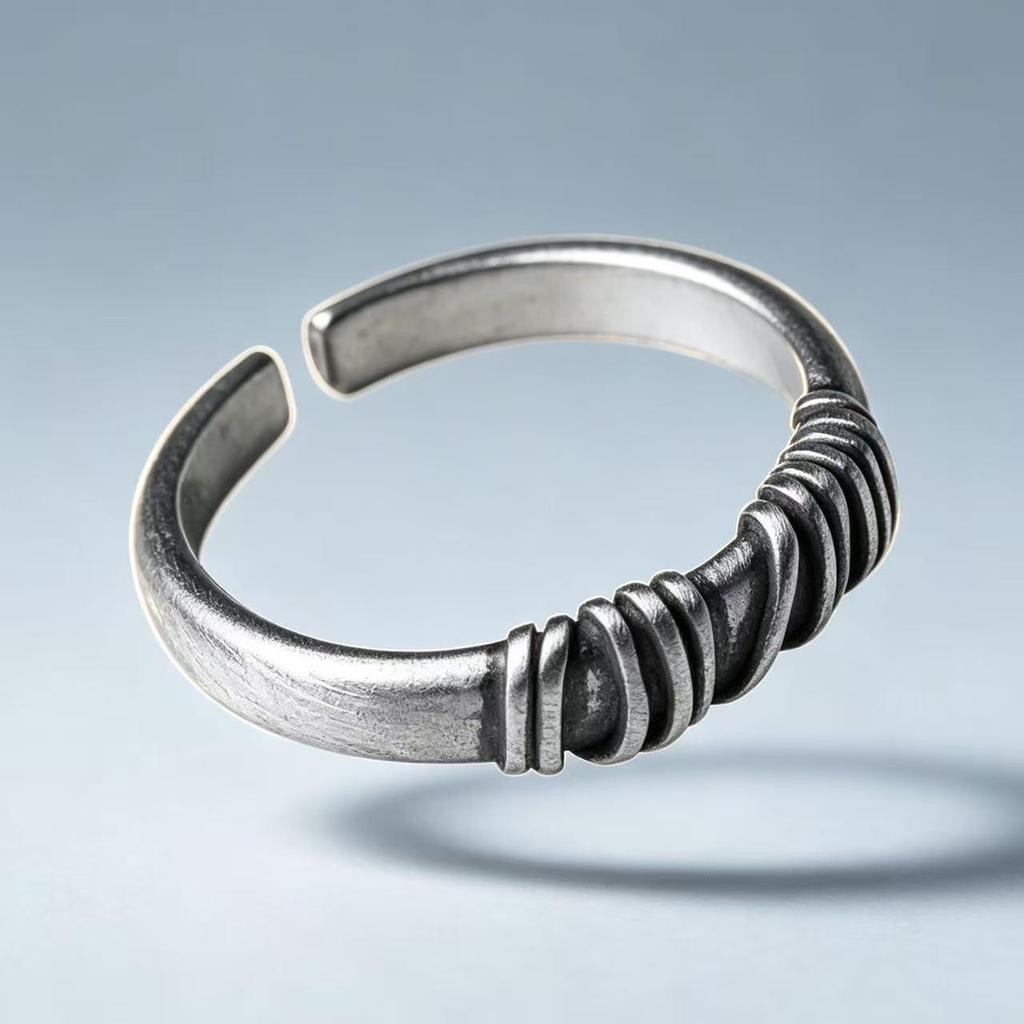 Retro Korean-Japanese Style Knot Open Ring for Women – Fashion Wide Band Index Finger Ring