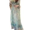 2026 Summer Women's Loose Floral Two-Piece Dress with Waist-Cinching Fit
