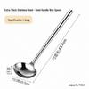 Chef's Long Spatula & Spoon - Wooden Handle, Stainless Steel, Ideal for Stir-Fry & Soup, Thickened for Durability, Perfect Kitchen Tool