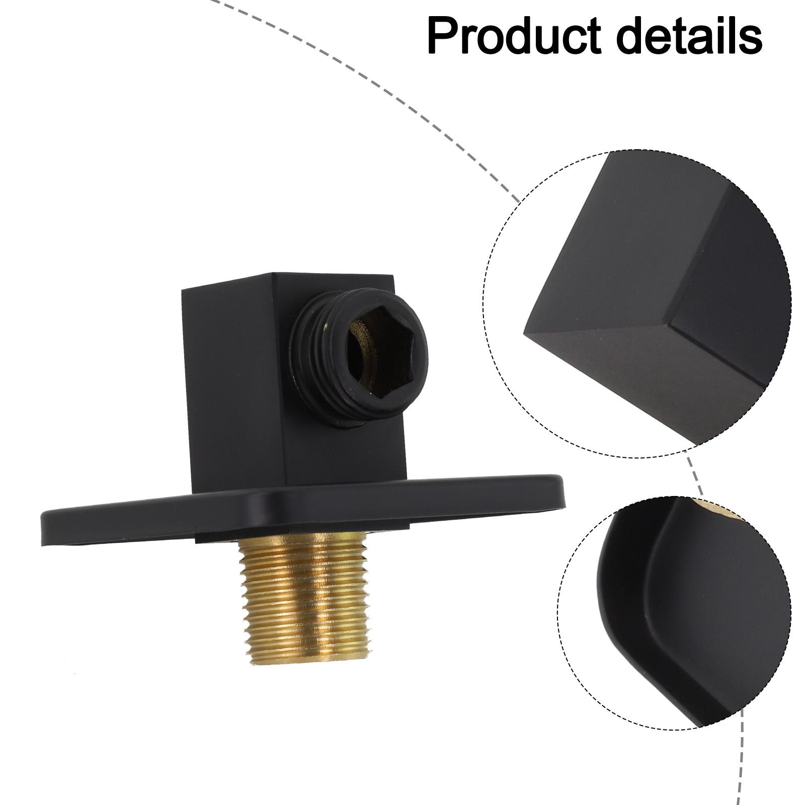 

Designed for Durability Brass Square Shower Hose Wall Outlet Elbow with G1/2 Thread Compatible with Most Shower Hoses China Mainland
