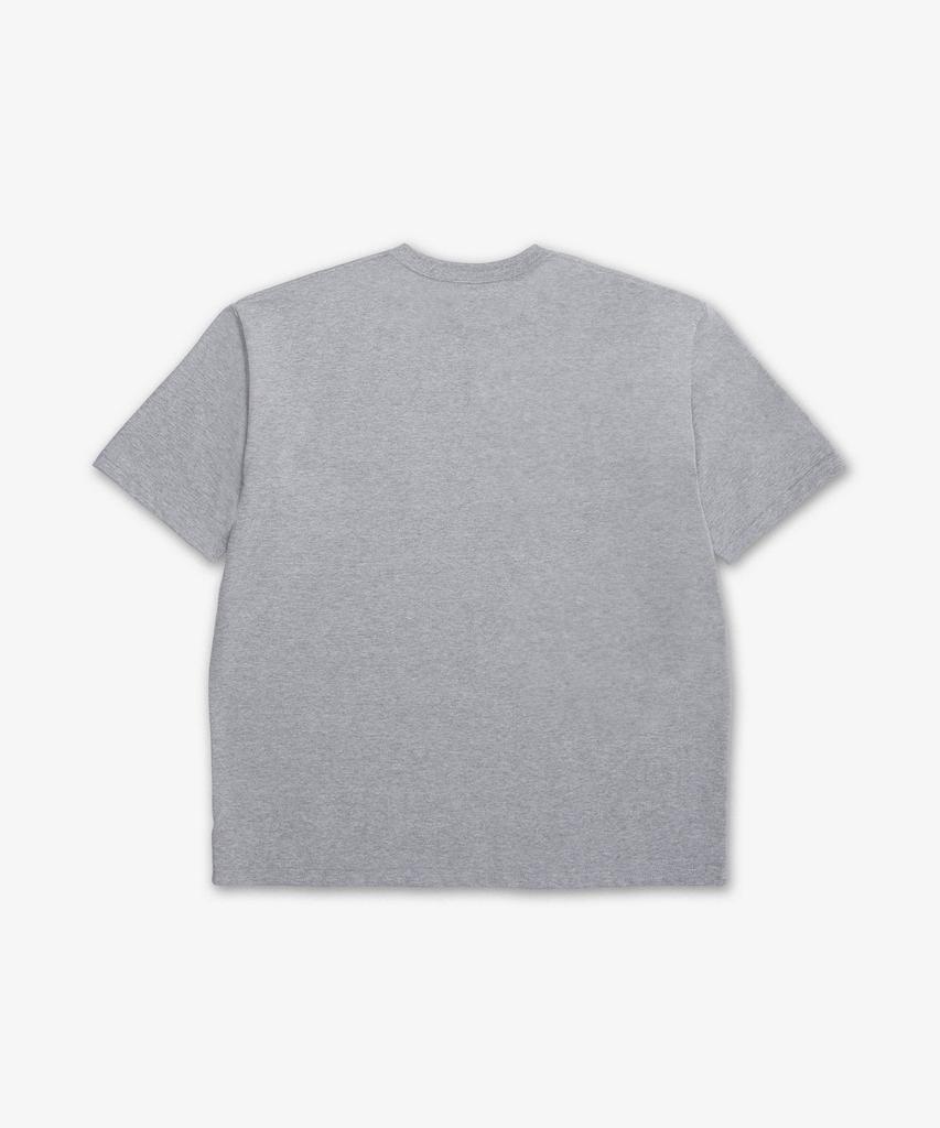 Oeoseullou Study Cotton Pocket Short Sleeve T-Shirt - Heather Gray / 030017N64