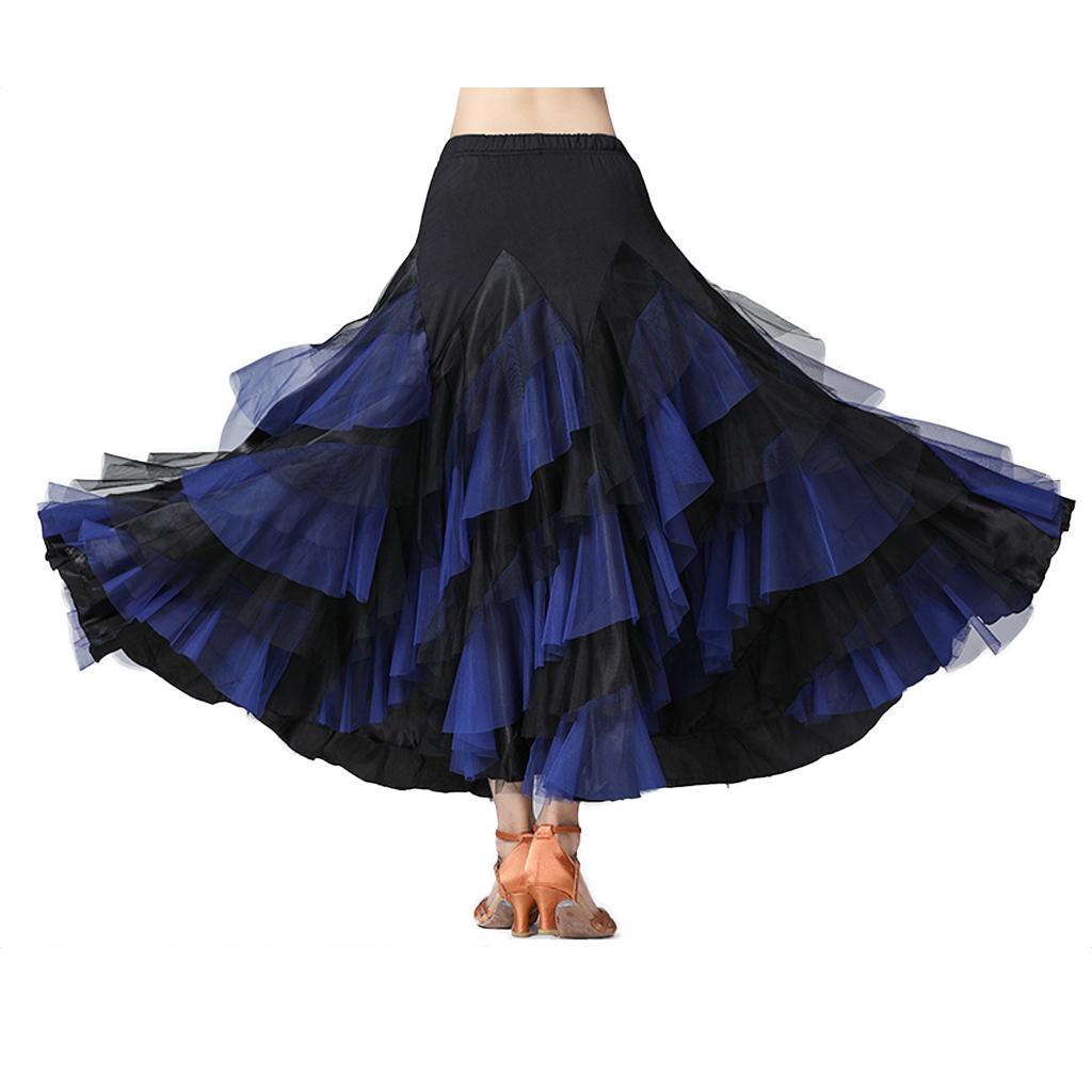 Flamenco Tanzsaal Walzer Tanzrock Damen Moderne Kostüme