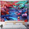 Paint Graffiti Landscape Wall Hanging Tapestry Art Decor for Home Bedroom Living Room Decoration Abstract Theme Tapestry Gift