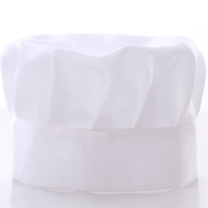 WTEMPO 1 pièce Chapeau de travail pour cuisine restaurant Hôtel Serveur Boulanger Chef Chapeau Adulte Cuisine Cuisiner Bande élastique Plissé Casquette