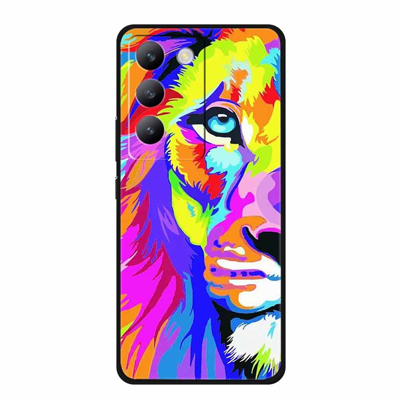 Für vivo V40 SE Hülle Luxus TPU Weiches Silikon Handy Rückabdeckung für vivo V40 SE 5G Schutz Stoßfest Blumen Mädchen Niedlich Hülle