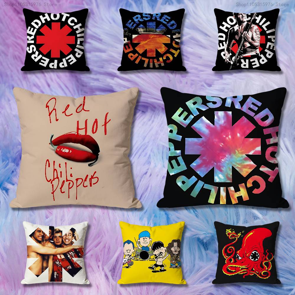 Red Hot CChili PPeppersS Anime Celebrity Merchandise AllMatch Printed Pillow Case Sofa Car Office Room Decoration Protector
