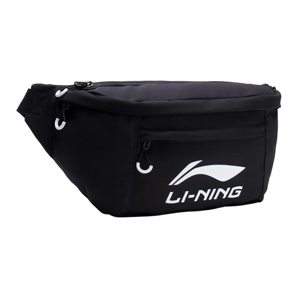 New LiNing Canvas Fanny Pack, Sling Bag, Canvas Bag, Shoulder Bag, Crossbody Bag Regular Unisex Black ABDT081-1