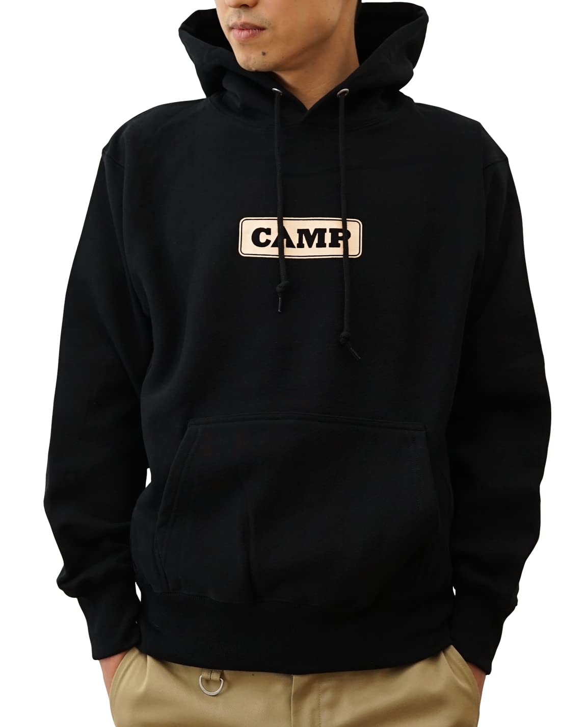 

Толстовка-парка 12 унций CAMP Оригинальный уличный принт Тяжелый свитшот с капюшоном M Черный [Jeans Bug] 12PP-CAMP (2)