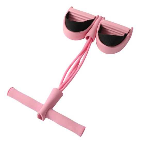 Multifunction 4/6-Tube Pedal Puller Resistance Band with Handle Elastic Yoga Sit-up Pull Rope Men Women Pedal Tensioner Exerciser Workout Equipment
