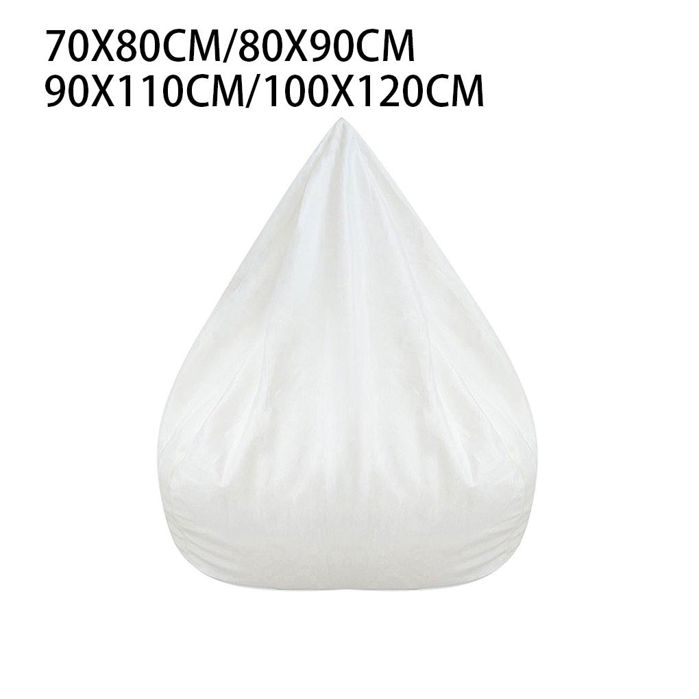 Bean Bag Chair Cover Living Room Hotel Sofa Liner Reusable Beanbag Household Solid Color Decorative Dust-proof Slipcover