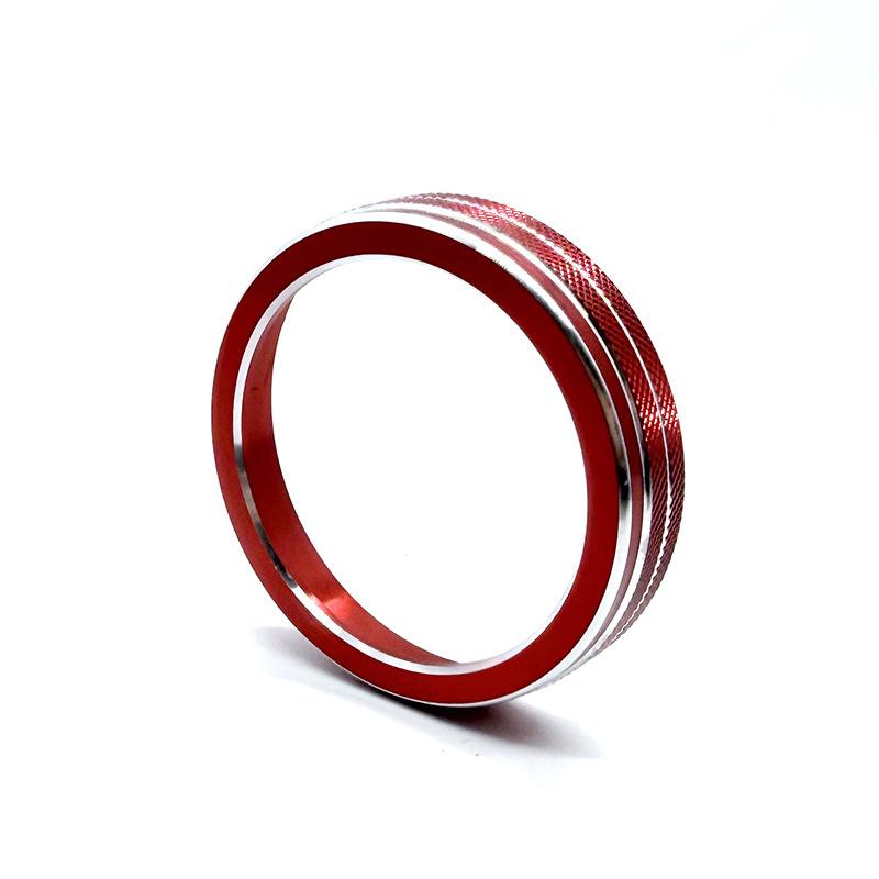 

For Hyundai Ix45 2013-2017 Car Dashboard Central Air Conditioner Knob Decoration Ring Metal Trim Cover Car Interior Accessories