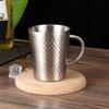 Doppelwandige Edelstahl-Trinktasse Tragbare Thermoskanne Edelstahl-Kaffeebecher für Zuhause